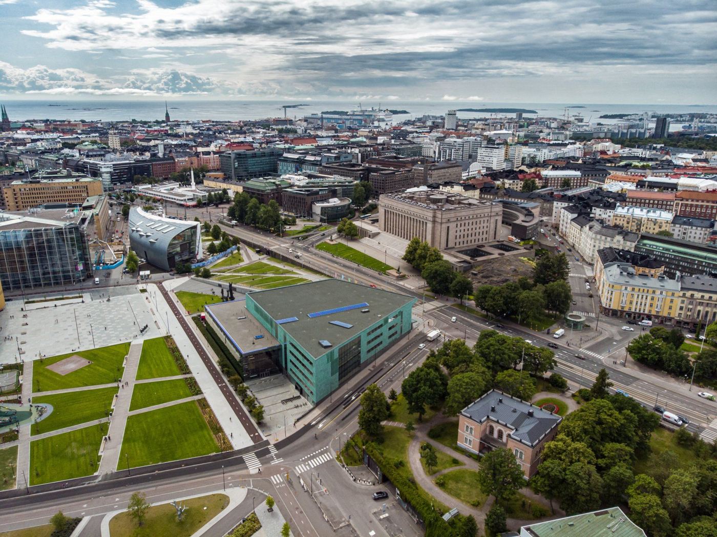 Helsingin keskusta ilmasta